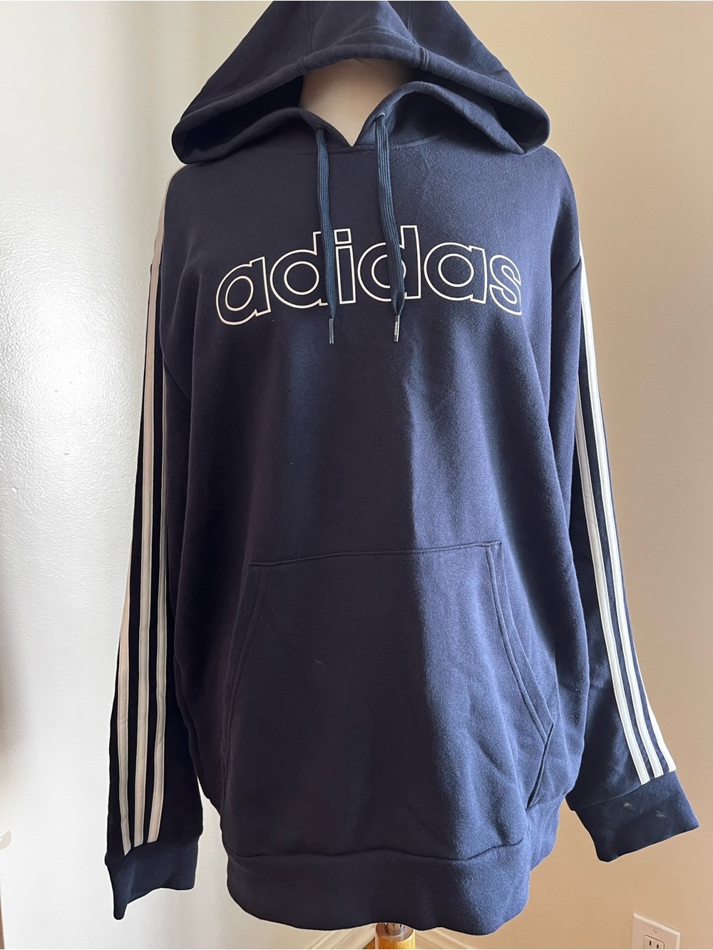 Adidas navy blue hoodie
